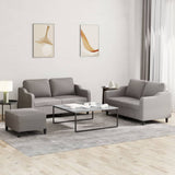 3-Delige Loungeset Met Kussens Stof