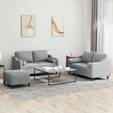 3-Delige Loungeset Met Kussens Stof