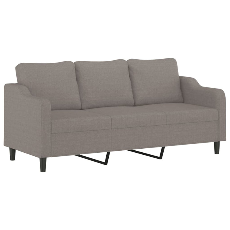 3-Delige Loungeset Met Kussens Stof