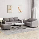 3-Delige Loungeset Met Kussens Stof