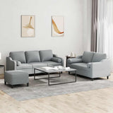 3-Delige Loungeset Met Kussens Stof