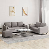 3-Delige Loungeset Met Kussens Stof