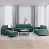 4-Delige Loungeset Fluweel Kleurig