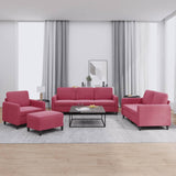 4-Delige Loungeset Fluweel Kleurig