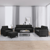 4-Delige Loungeset Fluweel Kleurig