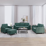 4-Delige Loungeset Fluweel Kleurig