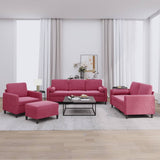 4-Delige Loungeset Fluweel Kleurig