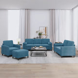 4-Delige Loungeset Fluweel Kleurig