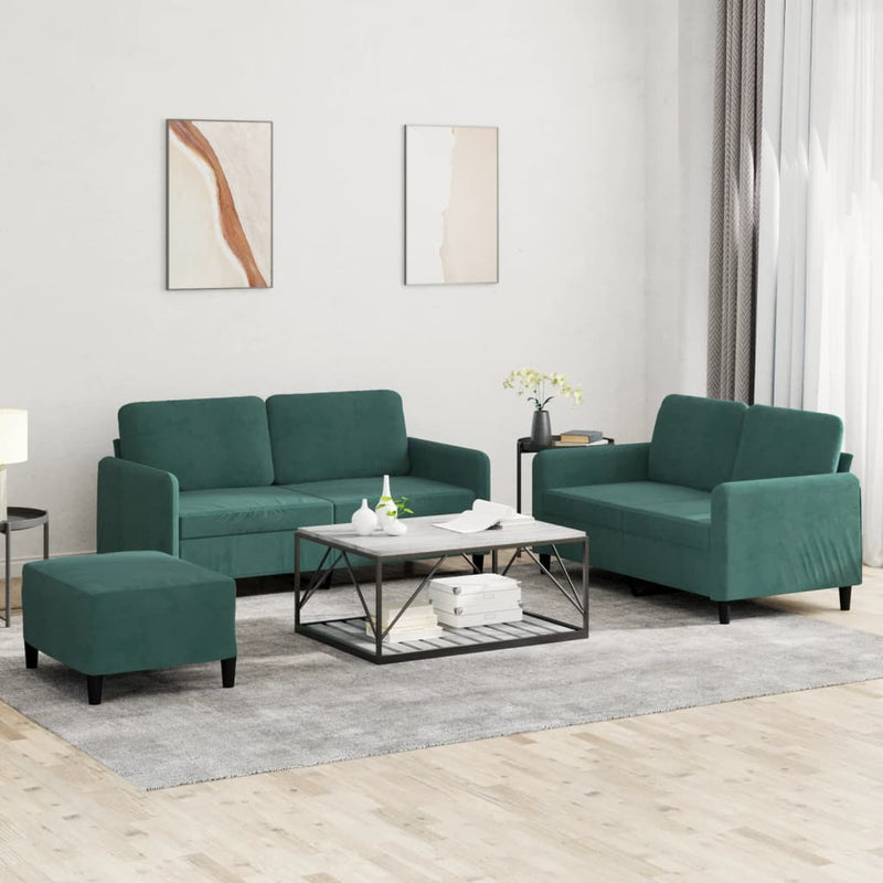 3-Delige Loungeset Fluweel
