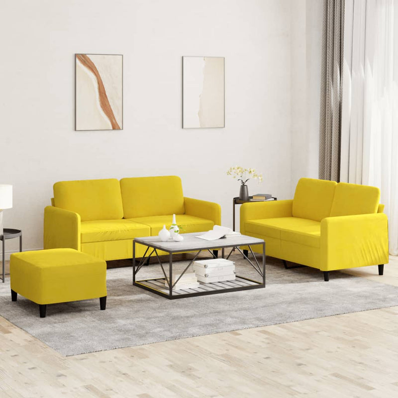 3-Delige Loungeset Fluweel