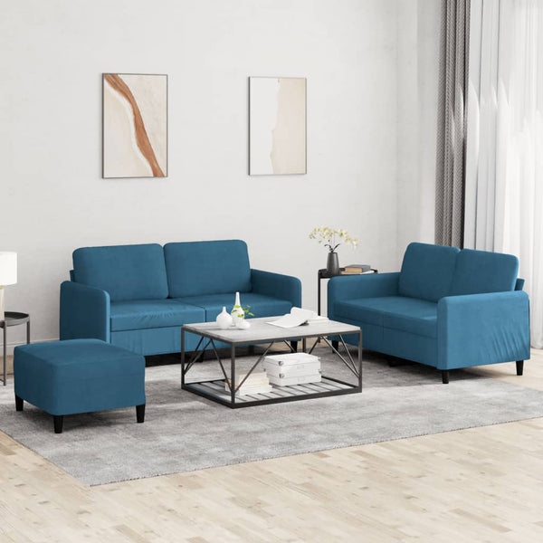 3-Delige Loungeset Fluweel