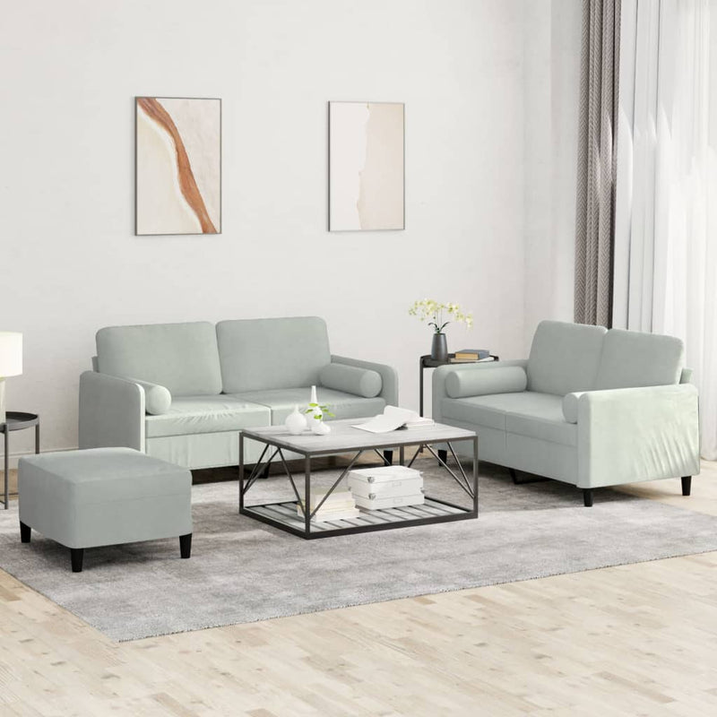3-Delige Loungeset Fluweel