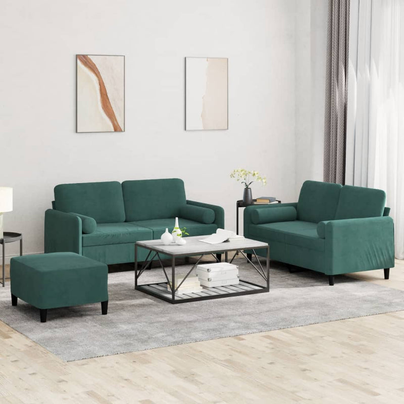3-Delige Loungeset Fluweel