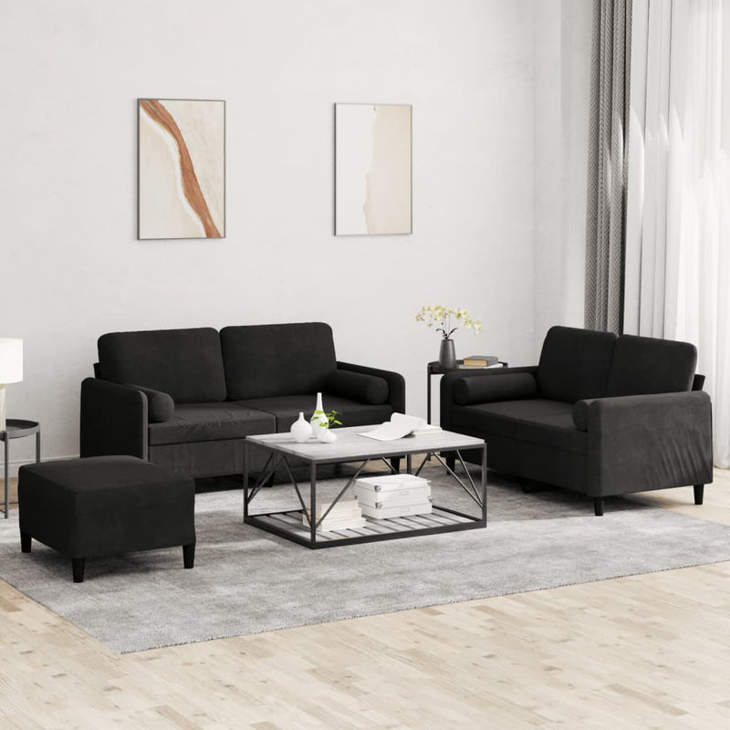 3-Delige Loungeset Fluweel