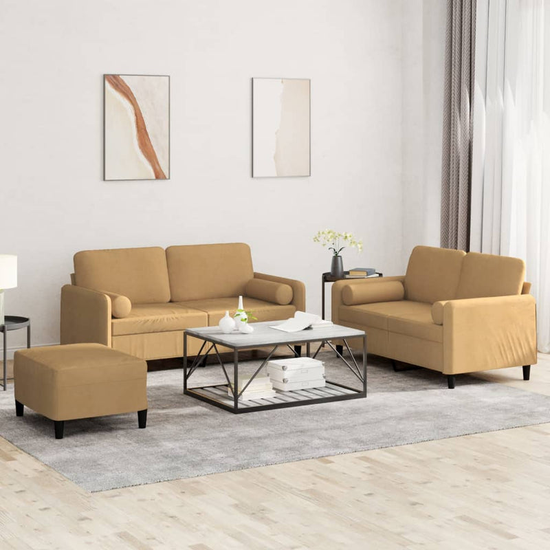 3-Delige Loungeset Fluweel