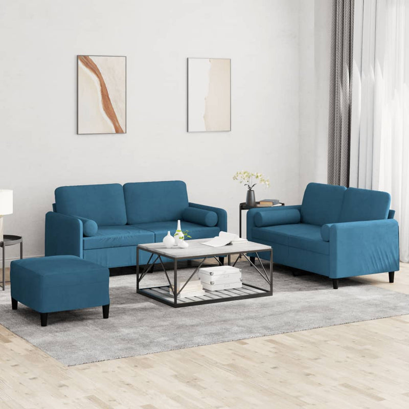 3-Delige Loungeset Fluweel