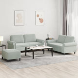 3-Delige Loungeset Met Kussens Fluweel
