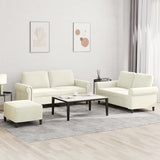 3-Delige Loungeset Met Kussens Fluweel