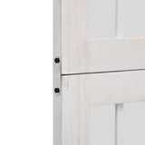 Kamerscherm Met 4 Panelen Massief Paulowniahout Wit