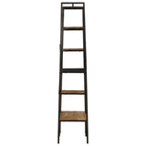 Kledingrek Met Schappen 90X40X190 Cm Massief Mangohout En Ijzer
