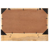 Spiegel Met Schap 80X8X55 Cm Glas En Massief Mangohout