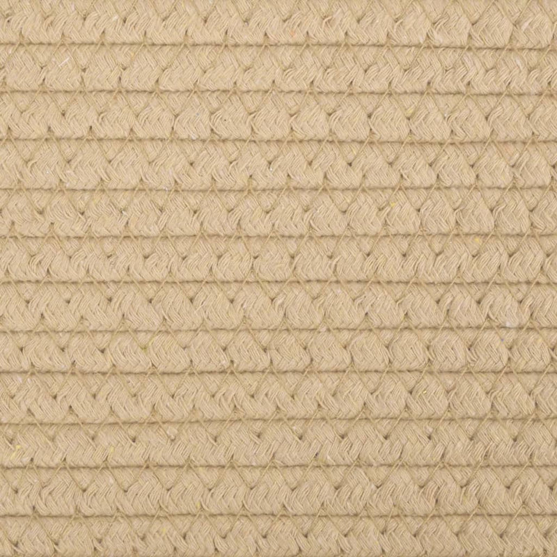 Opbergmanden 2 St Ø 24X18 Cm Katoen En Wit