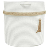 Opbergmand Ø 38X36 Cm Katoen Wit