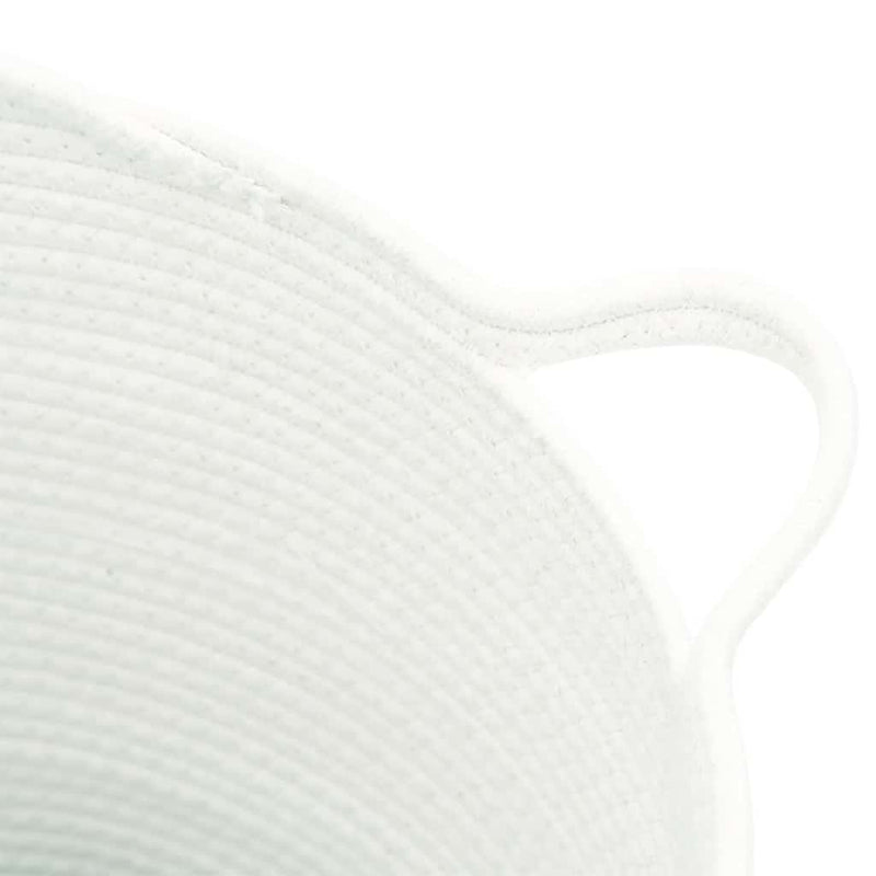 Opbergmand Ø 38X36 Cm Katoen Wit