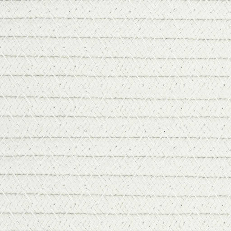 Opbergmand Ø 38X36 Cm Katoen Wit