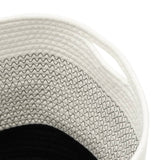 Opbergmanden 2 St Katoen Wit En Zwart