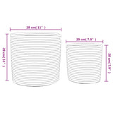 Opbergmanden 2 St Katoen Wit En Zwart