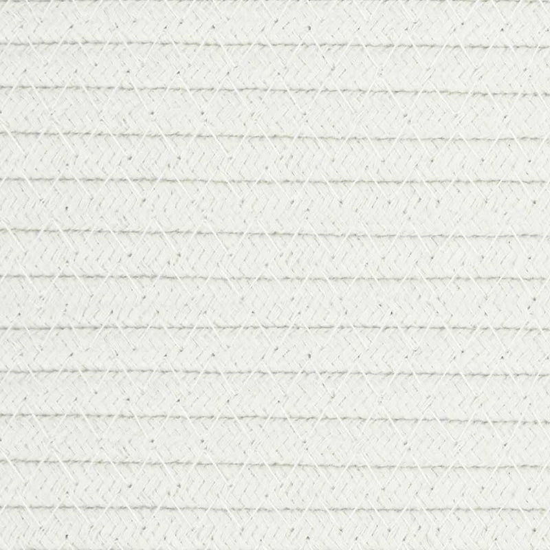 Opbergmand Ø 49X65 Cm Katoen En Wit