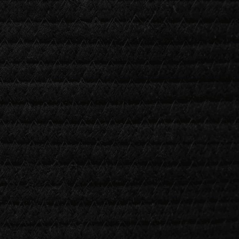 Opbergmand Met Deksel Ø 40X35 Cm Katoen Wit En