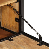 Schoenenkast 60X35X53 Cm Massief Ruw Mangohout