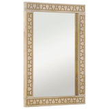 Badkamerspiegel 50X70X2,5 Cm Massief Mangohout En Glas