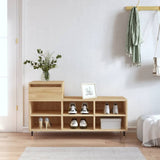 Schoenenkast 102X36X60 Cm Bewerkt Hout Sonoma Grijs
