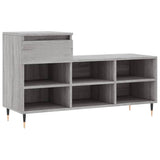 Schoenenkast 102X36X60 Cm Bewerkt Hout Sonoma Grijs