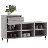 Schoenenkast 102X36X60 Cm Bewerkt Hout Sonoma Grijs