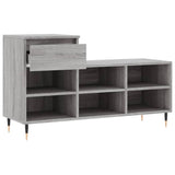 Schoenenkast 102X36X60 Cm Bewerkt Hout Sonoma Grijs