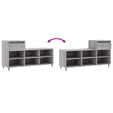 Schoenenkast 102X36X60 Cm Bewerkt Hout Sonoma Grijs