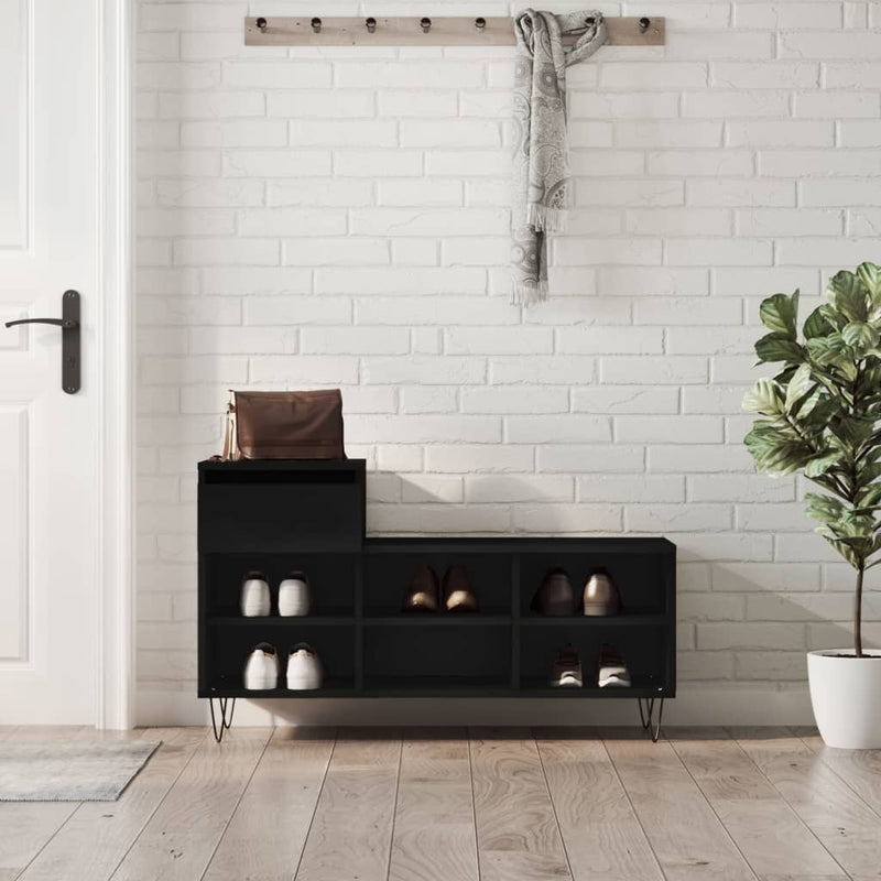Schoenenkast 102X36X60 Cm Bewerkt Hout Kleurig