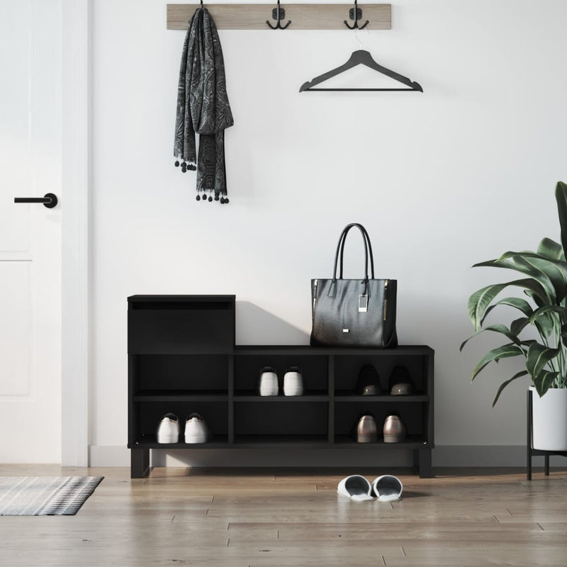 Schoenenkast 102X36X60 Cm Bewerkt Hout Kleurig