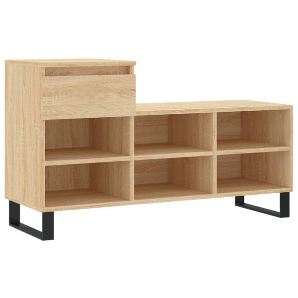 Schoenenkast 102X36X60 Cm Bewerkt Hout Kleurig