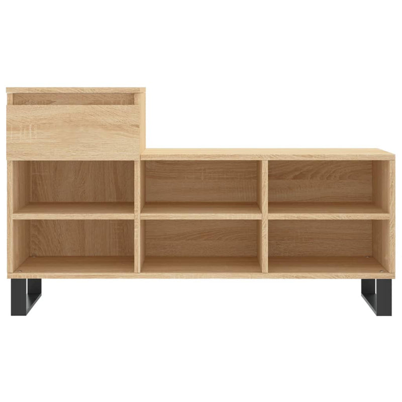 Schoenenkast 102X36X60 Cm Bewerkt Hout Kleurig