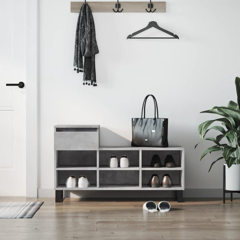 Schoenenkast 102X36X60 Cm Bewerkt Hout Kleurig