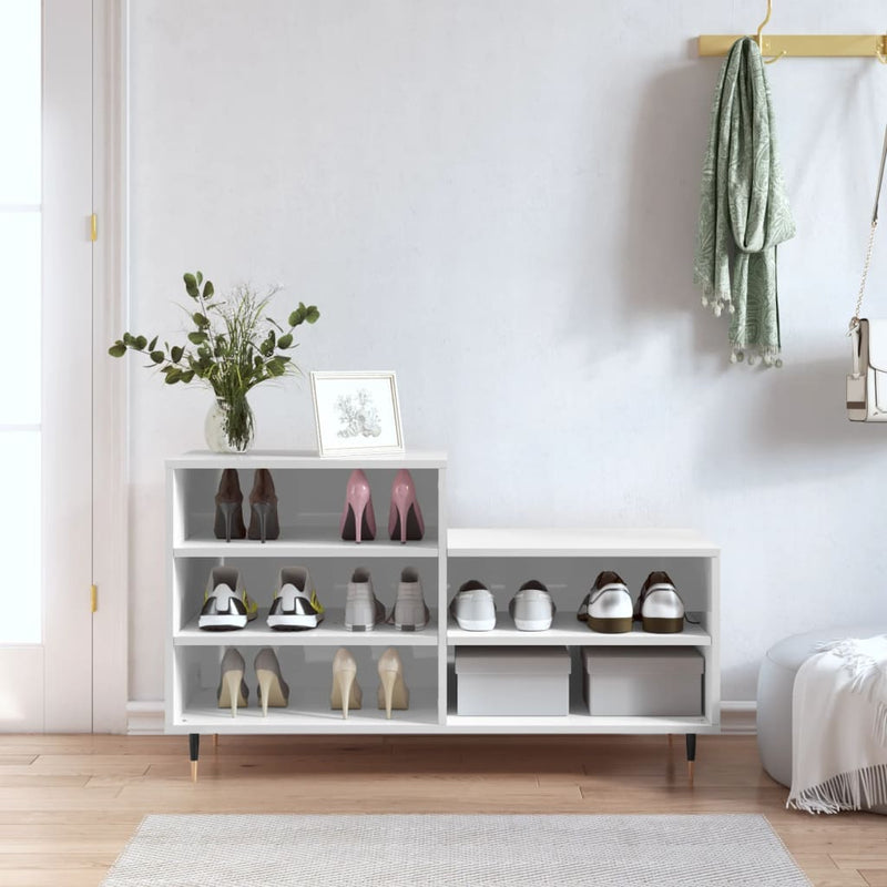 Schoenenkast 102X36X60 Cm Bewerkt Hout