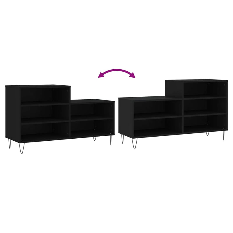 Schoenenkast 102X36X60 Cm Bewerkt Hout