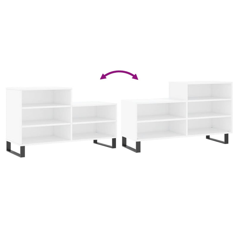 Schoenenkast 102X36X60 Cm Bewerkt Hout