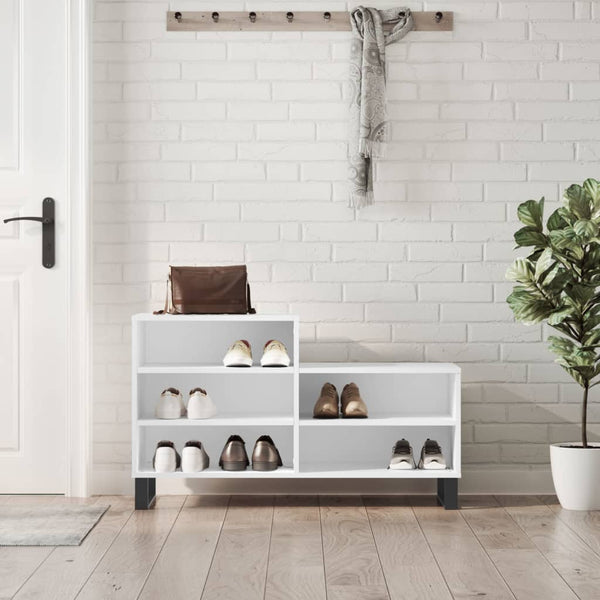 Schoenenkast 102X36X60 Cm Bewerkt Hout