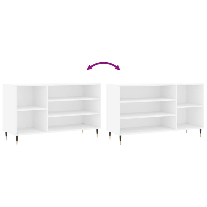 Schoenenkast 102X36X60 Cm Bewerkt Hout